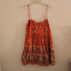 URBAN OUTFITTERS "Hanna Rayon Scallop Babydoll Mini Dress"